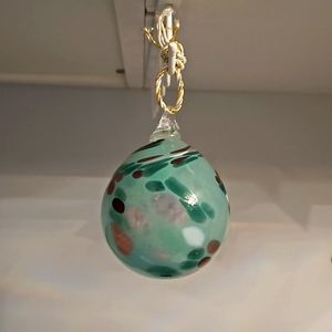 Hand Blown Glass Ornament  EUC